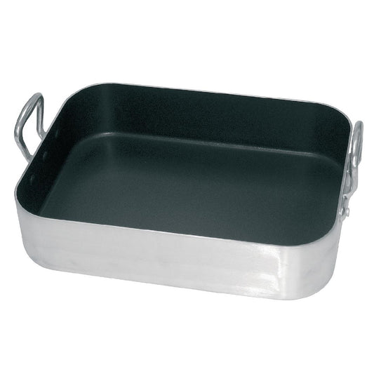 Vogue Aluminium Non-Stick Roasting Pan 450mm • PAS-S364