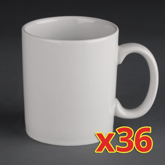 Bulk Buy Olympia Athena Mugs 10oz 280ml (36 Pack) (10oz Mugs. Pack quantity: 36) • PAS-S543