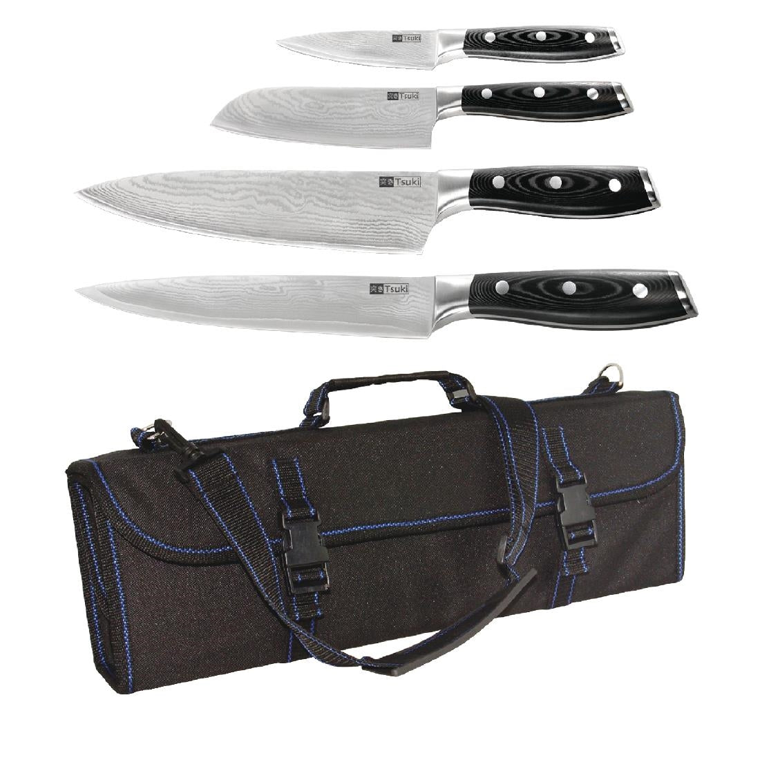 Vogue Tsuki 4 Piece Series 7 Knife Set and Case Special Offer • PAS-S704