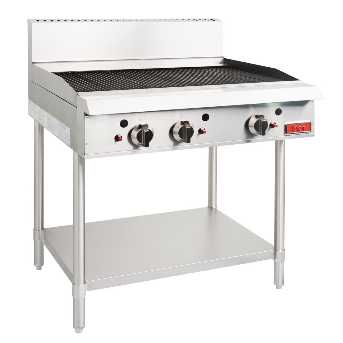 Thor Gas Char Broiler 36"-Radiant manual controls w/flame fail LPG TR-CBR36F LPG • PAS-GH104-P