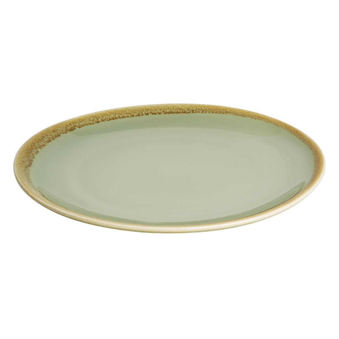 Olympia Kiln Round Coupe Plate Moss 230mm (6 Pack) (Pack of 6) • PAS-SA283