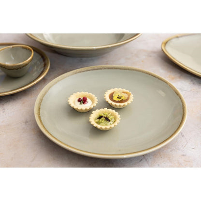 Olympia Kiln Round Coupe Plate Moss 230mm (6 Pack) (Pack of 6) • PAS-SA283