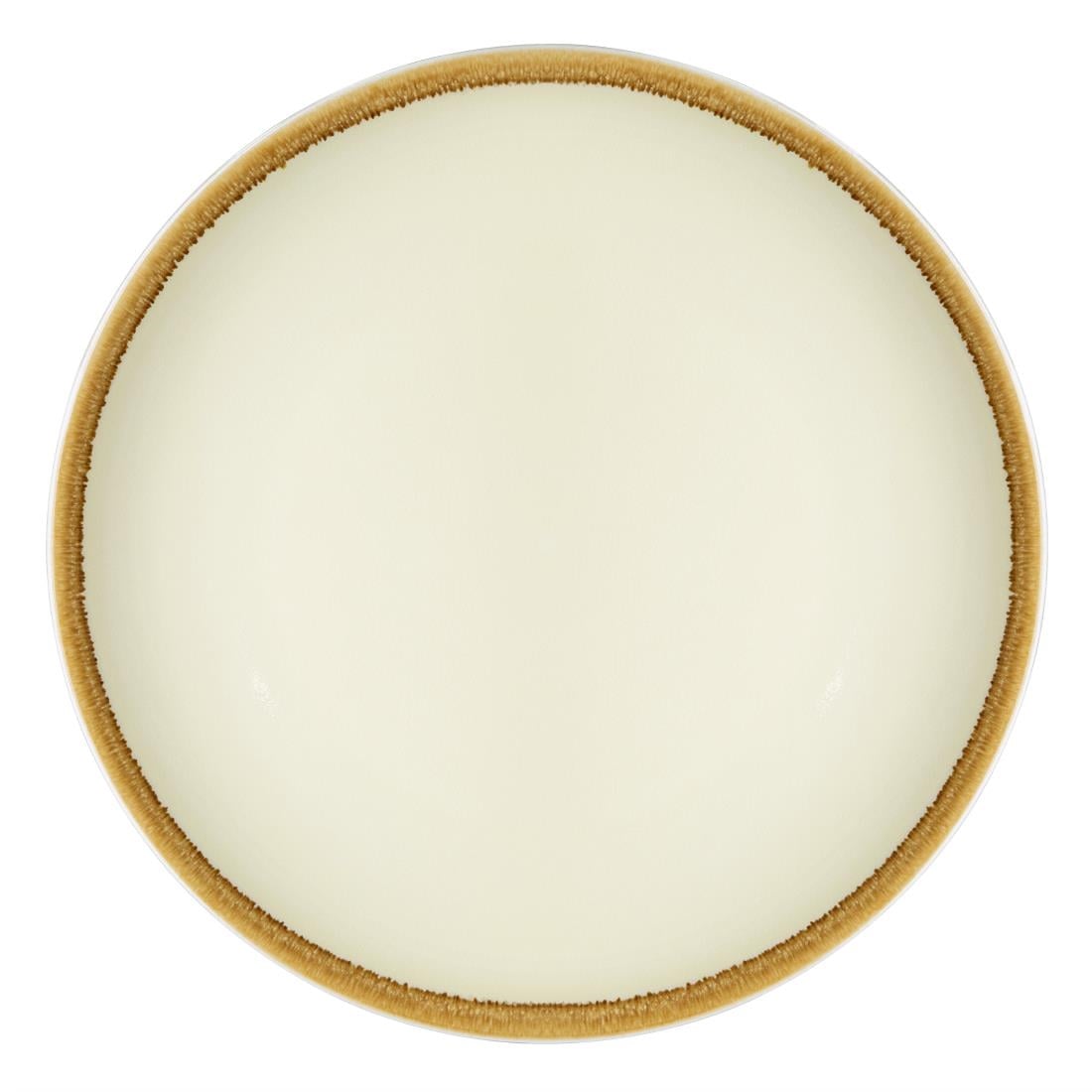 Olympia Kiln Round Coupe Plate Sandstone 230mm (6 Pack) (Pack of 6) • PAS-SA284