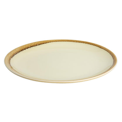 Olympia Kiln Round Coupe Plate Sandstone 230mm (6 Pack) (Pack of 6) • PAS-SA284
