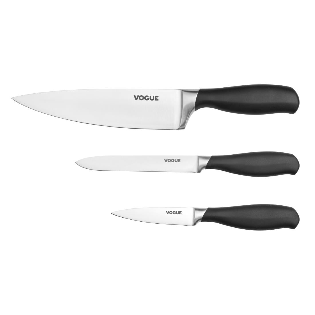 Vogue Prep Like A Pro 3-Piece Soft-Grip Knife Set • PAS-SA613