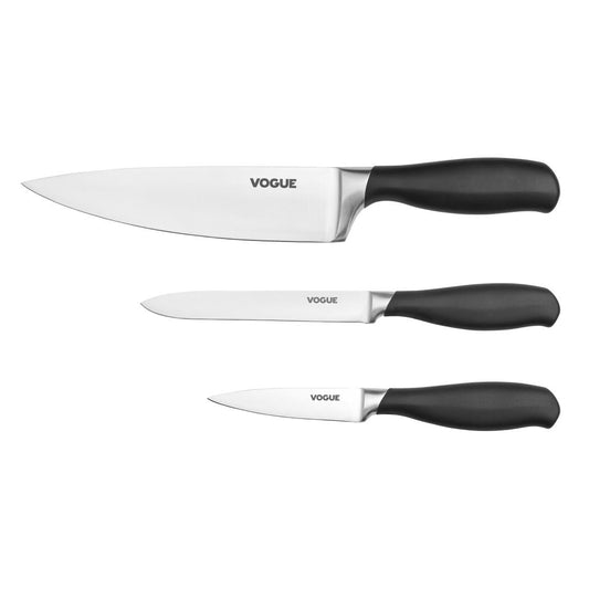 Vogue Prep Like A Pro 3-Piece Soft-Grip Knife Set • PAS-SA613