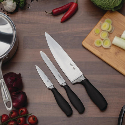 Vogue Prep Like A Pro 3-Piece Soft-Grip Knife Set • PAS-SA613