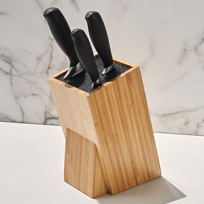 Vogue Prep Like a Pro 3-Piece Knife Set with Knife Block • PAS-SA645