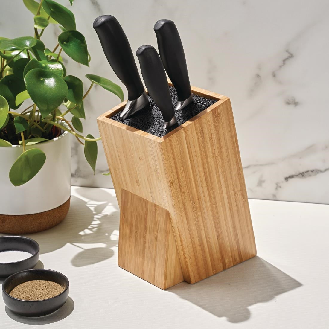 Vogue Prep Like a Pro 3-Piece Knife Set with Knife Block • PAS-SA645