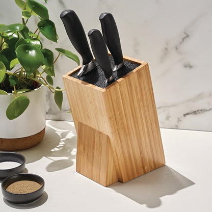 Vogue Prep Like a Pro 3-Piece Knife Set with Knife Block • PAS-SA645