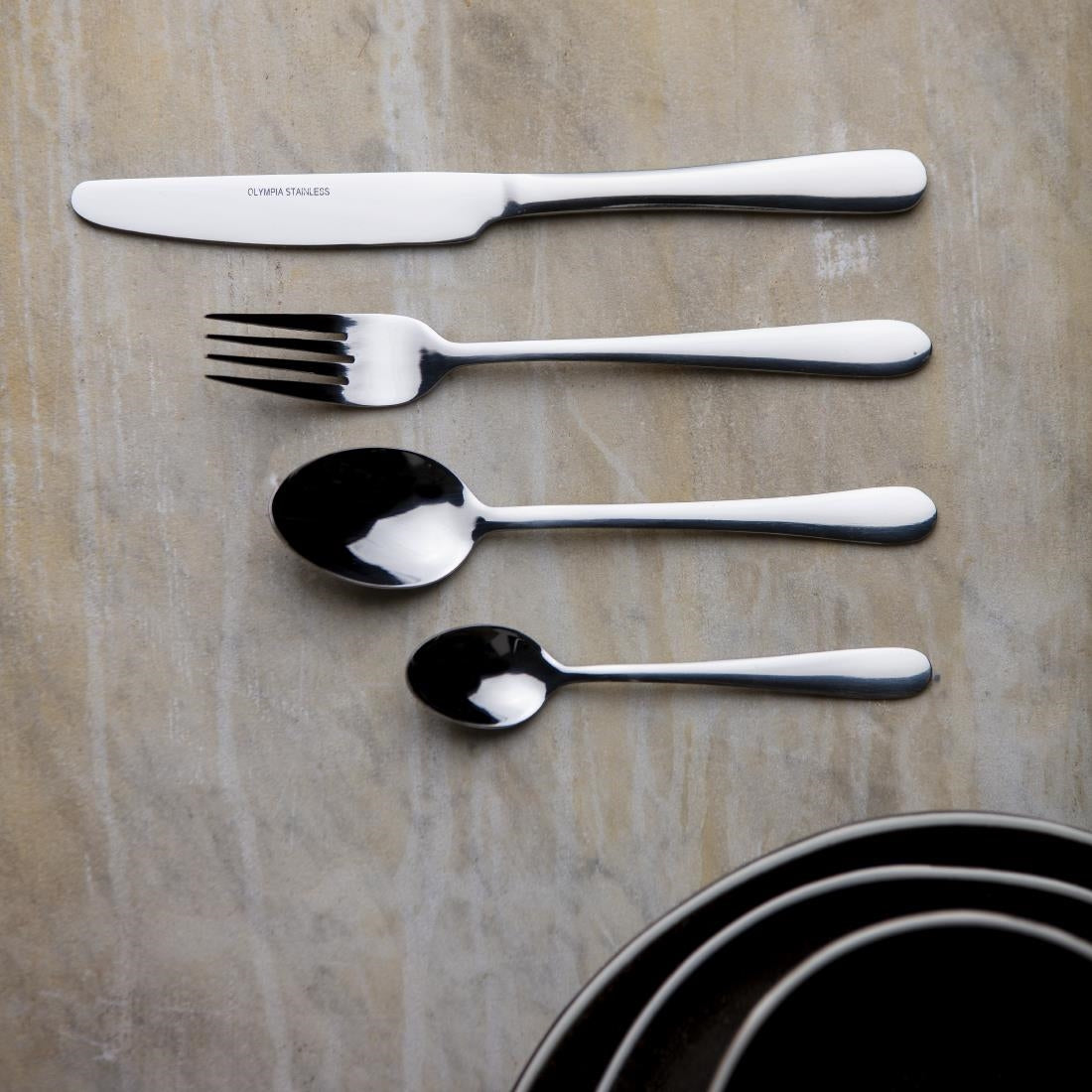 Olympia Buckingham Serve Like A Pro Cutlery Set (48 Pack) • PAS-SA656