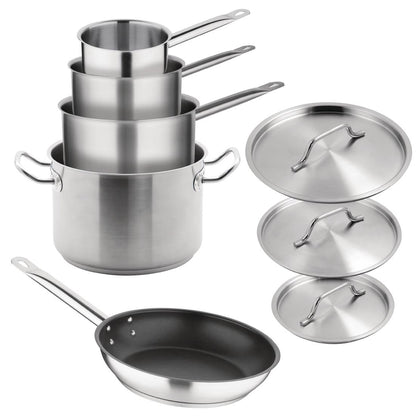 Vogue Cook Like A Pro 5-Piece Stainless Steel Cookware Set • PAS-SA693