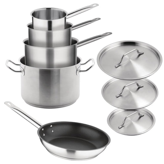 Vogue Cook Like A Pro 5-Piece Stainless Steel Cookware Set • PAS-SA693