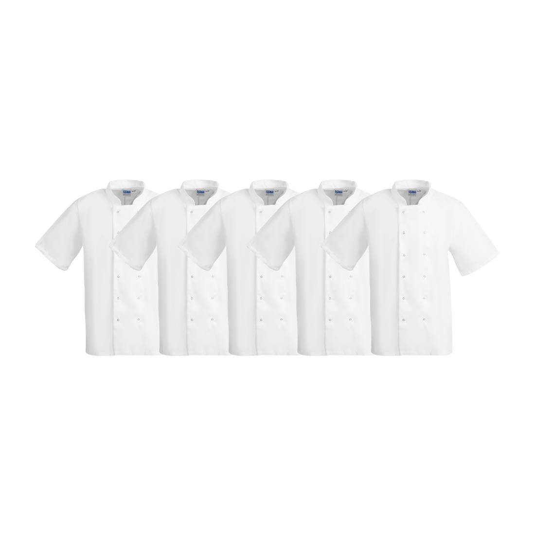 Whites Boston Unisex Chef Jacket White S (5 Pack) • PAS-SA821