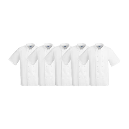 Whites Boston Unisex Chef Jacket White M (5 Pack) • PAS-SA822