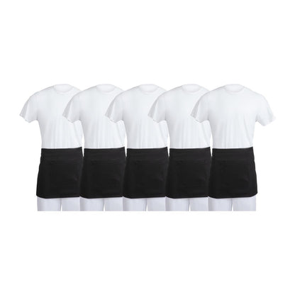 Whites Waist Aprons Black (5 Pack) • PAS-SA844