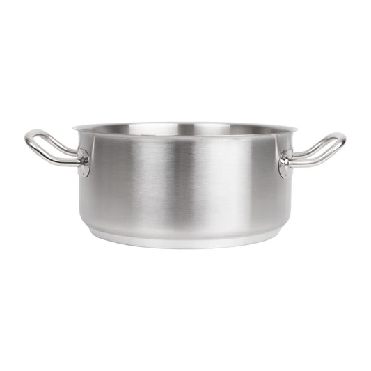 Vogue Stainless Steel Casserole Pan 240mm • PAS-T149