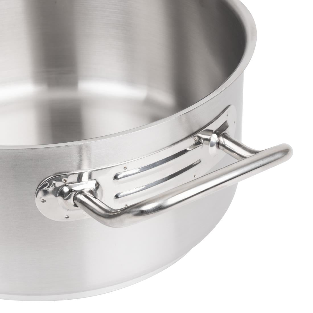 Vogue Stainless Steel Casserole Pan 240mm • PAS-T149