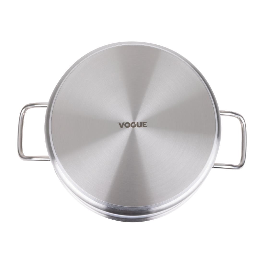 Vogue Stainless Steel Casserole Pan 280mm • PAS-T177