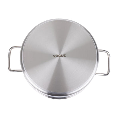 Vogue Stainless Steel Casserole Pan 280mm • PAS-T177