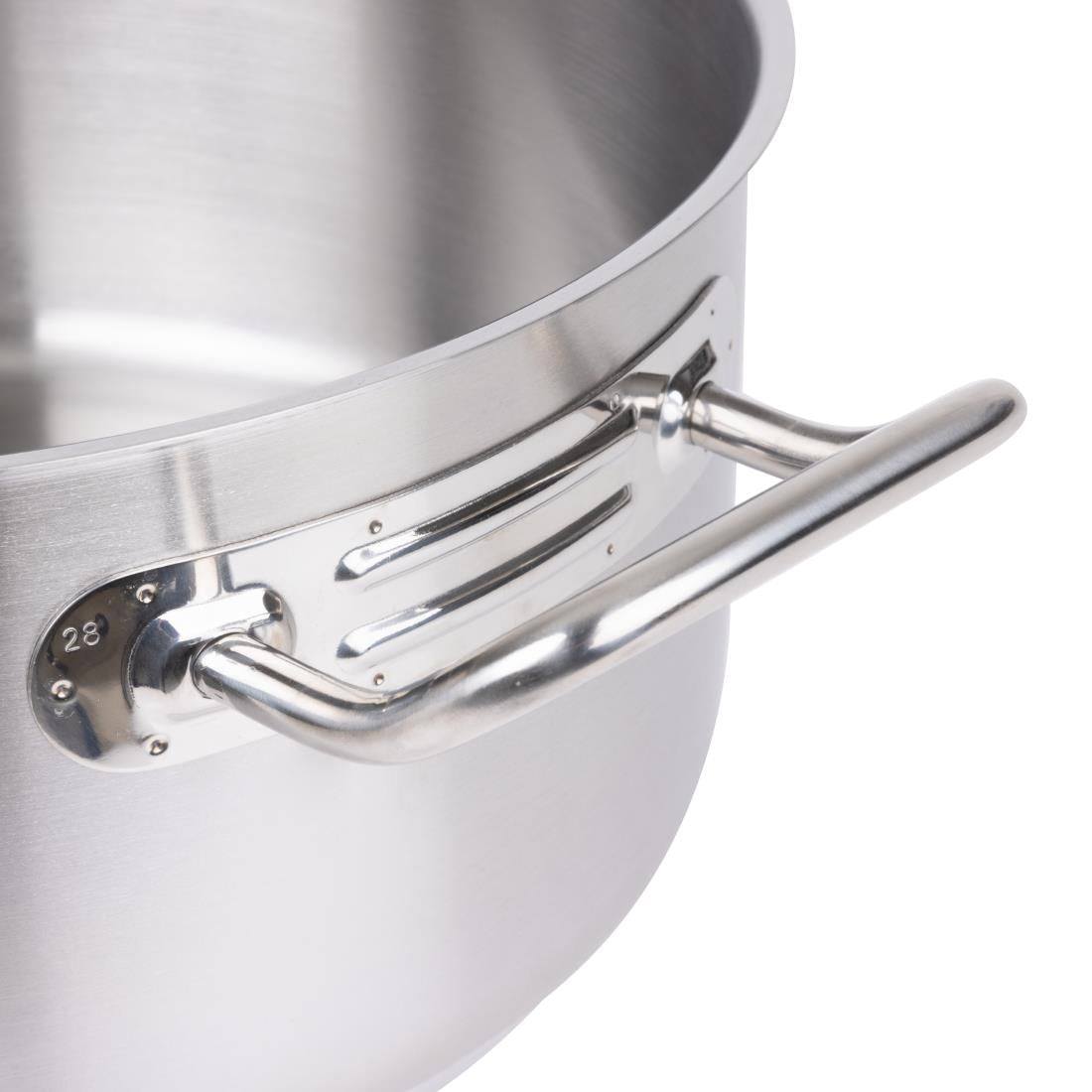 Vogue Stainless Steel Casserole Pan 280mm • PAS-T177