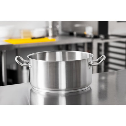 Vogue Stainless Steel Casserole Pan 280mm • PAS-T177