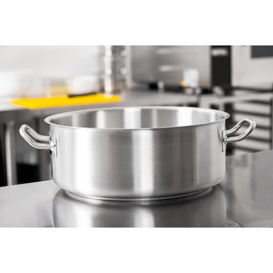 Vogue Stainless Steel Casserole Pan 360mm • PAS-T187