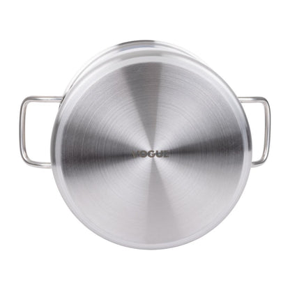 Vogue Stainless Steel Deep Stock Pot 240mm • PAS-T192