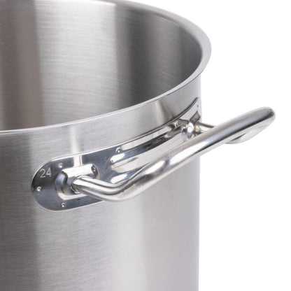 Vogue Stainless Steel Deep Stock Pot 240mm • PAS-T192