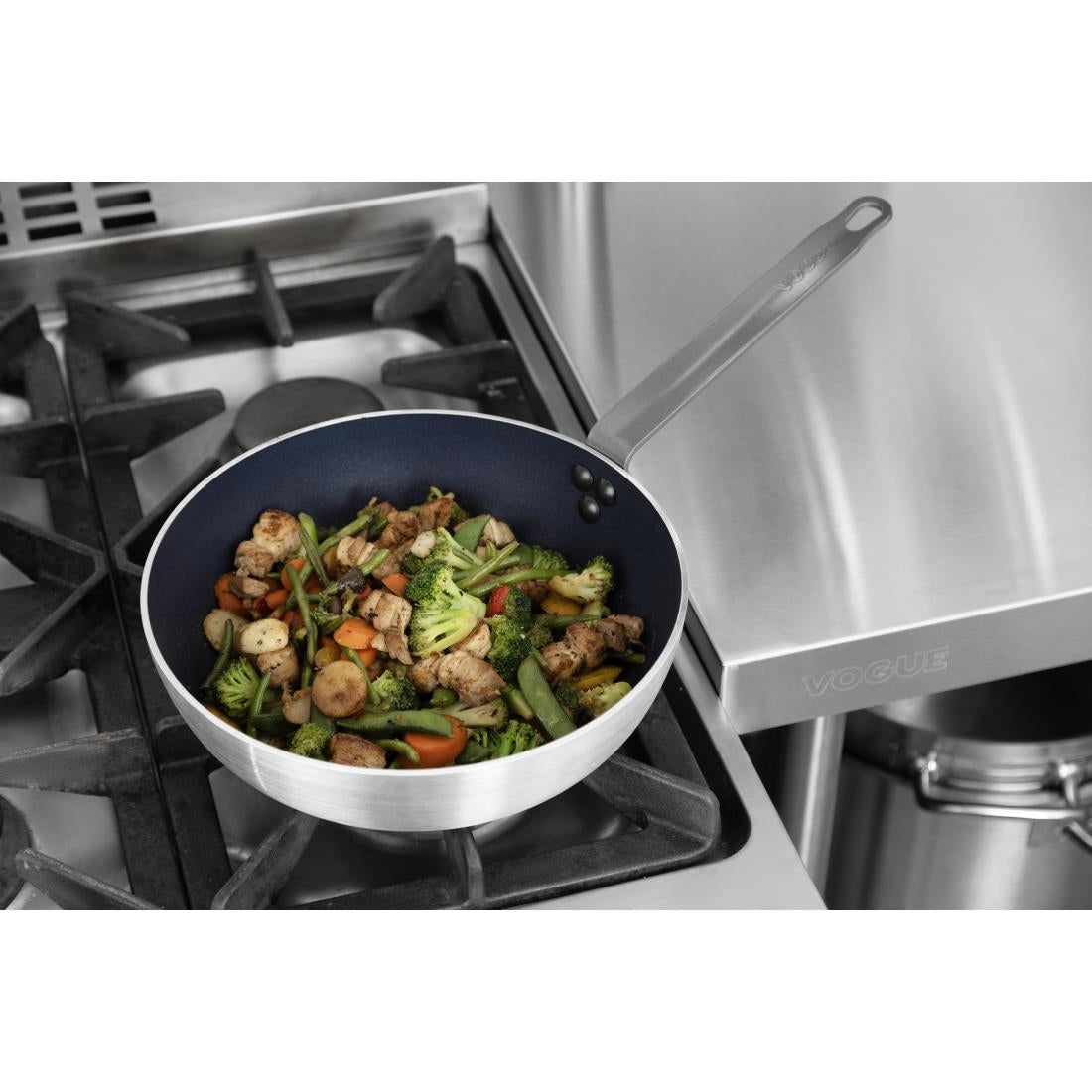 Vogue Aluminium Non-Stick Flared Induction Sauté Pan 28cm • PAS-HT985
