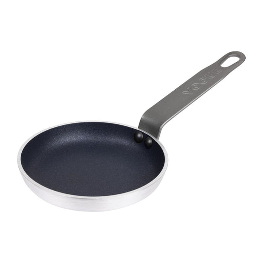 Vogue Aluminium Non-Stick Teflon Blinis Pan 120mm • PAS-T358