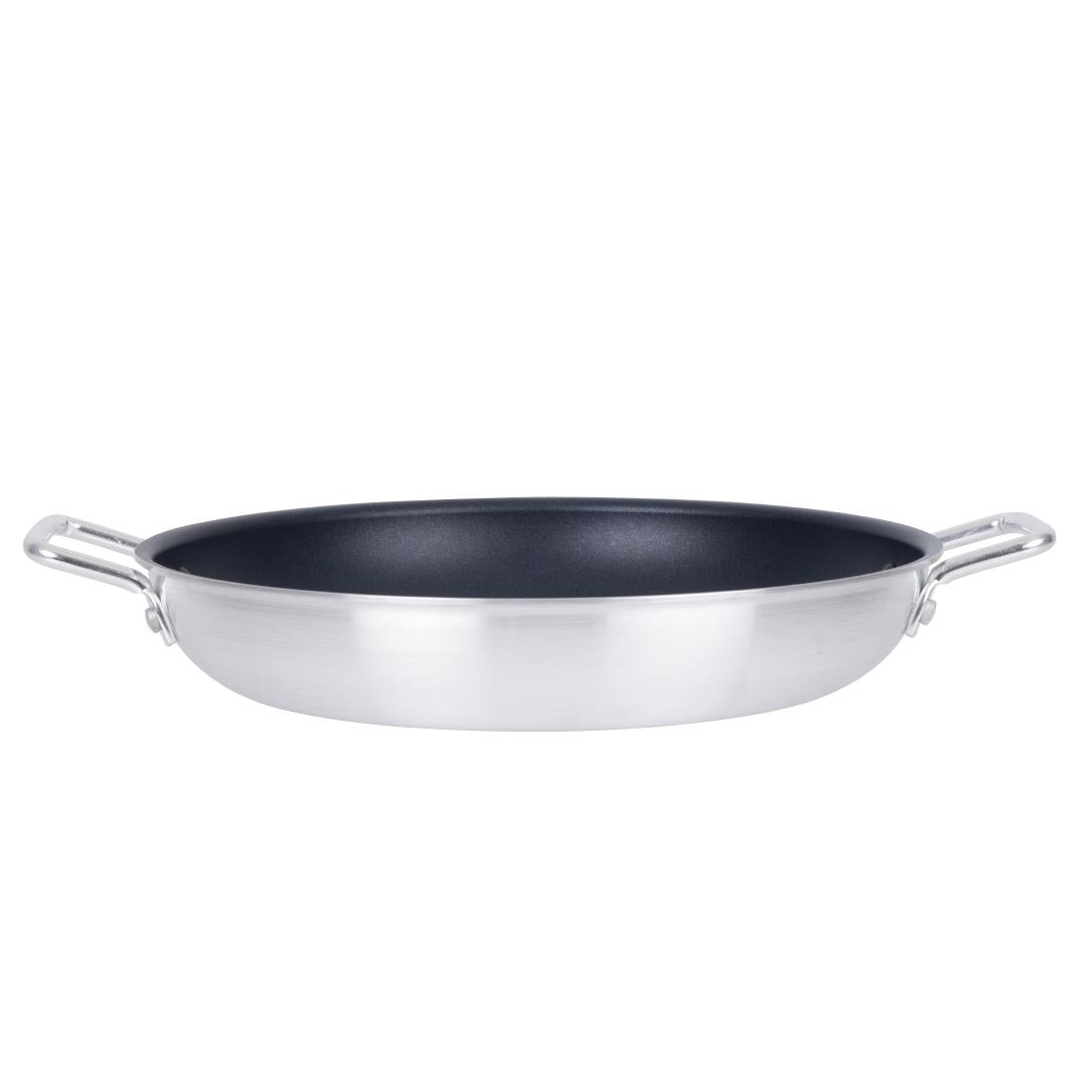 Vogue Aluminium Non-stick Teflon Platinum Plus Paella Pan 35cm • PAS-HT990