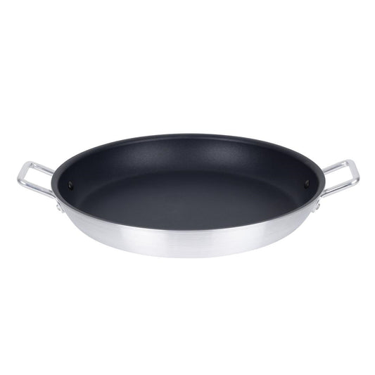 Vogue Aluminium Non-Stick Teflon Paella Pan 450mm • PAS-T369