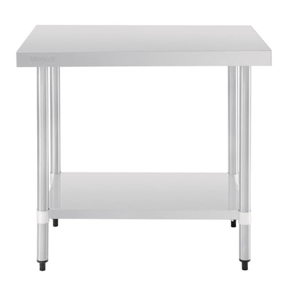 Vogue Stainless Steel Prep Table 900mm • PAS-T375