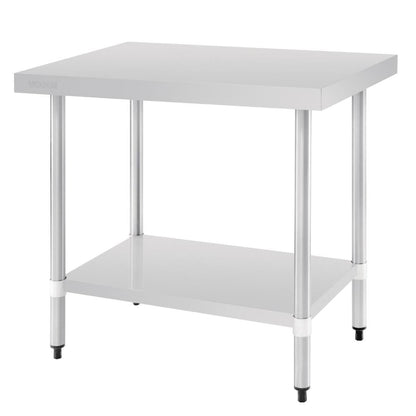 Vogue Stainless Steel Prep Table 900mm • PAS-T375