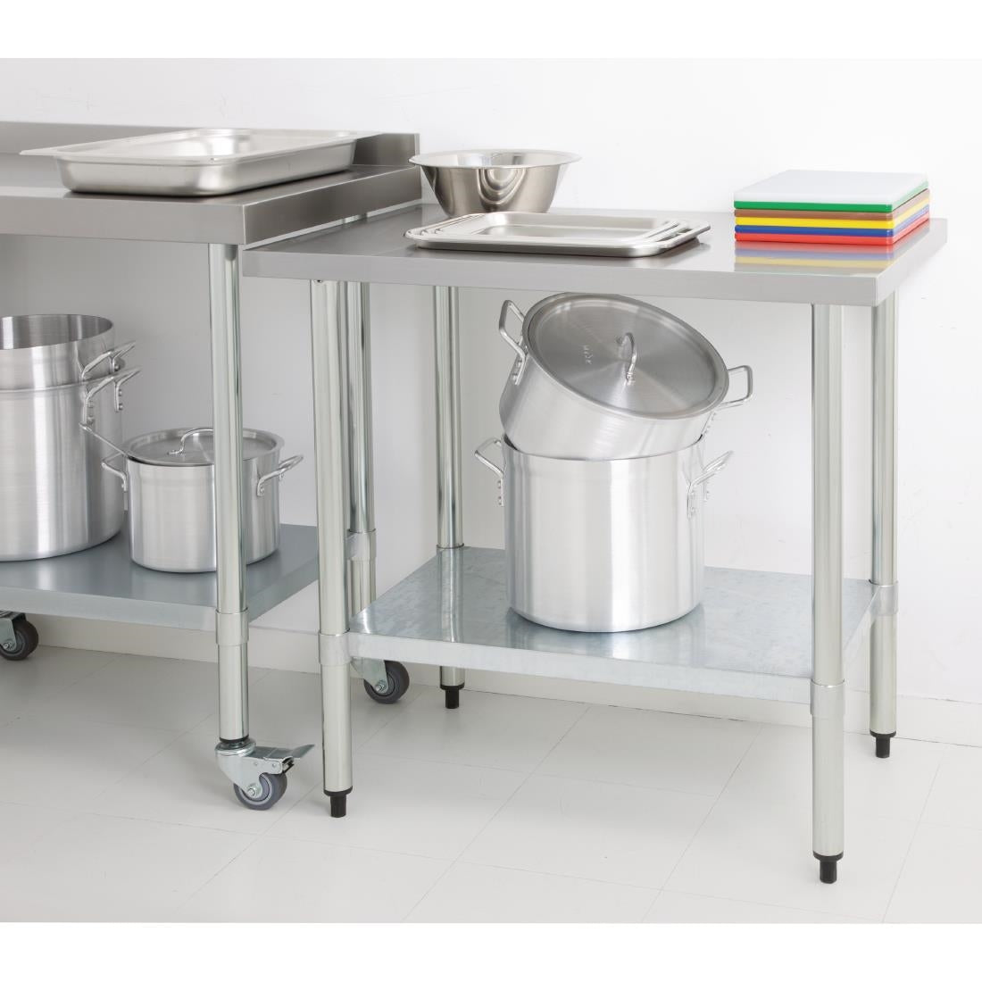 Vogue Stainless Steel Prep Table 900mm • PAS-T375