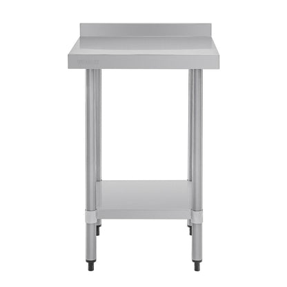 Vogue Stainless Steel Table with Upstand 600(D)mm • PAS-P_T379