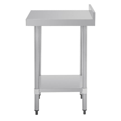Vogue Stainless Steel Table with Upstand 600(D)mm • PAS-P_T379