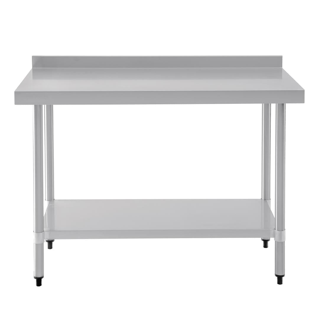 Vogue Stainless Steel Prep Table with Splashback 1200mm • PAS-T381