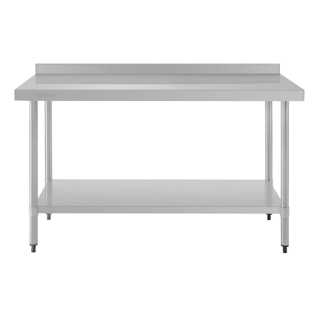 Vogue Stainless Steel Prep Table with Splashback 1500mm • PAS-T382