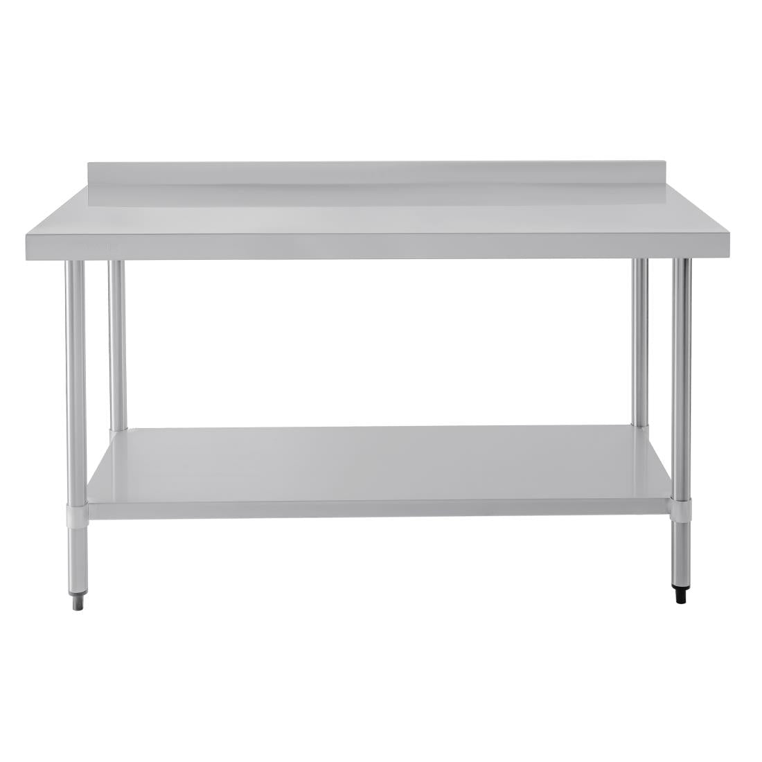 Vogue Stainless Steel Prep Table with Splashback 1500mm • PAS-T382