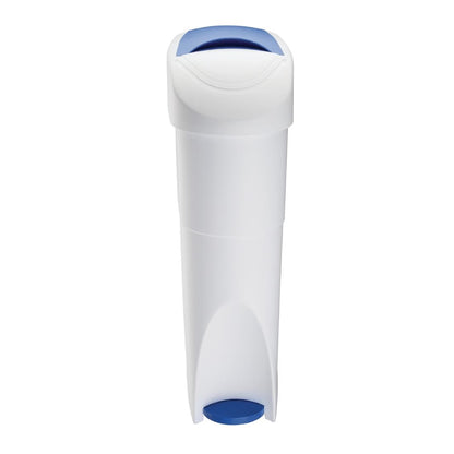 Jantex Sanitary Pedal Bin 18Ltr (Capacity: 18Ltr | Wipe-clean ABS plastic | 580(H)x190(W)x365(D)mm) • PAS-T640