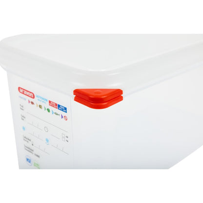 Araven Polypropylene 1/4 Gastronorm Containers With Lids 150mm (4 Pack) • PAS-T985