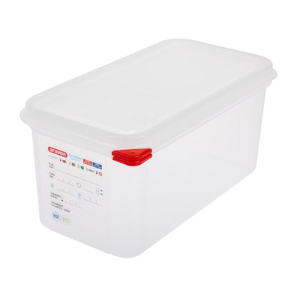 Araven Polypropylene 1/3 Gastronorm Containers With Lids 150mm (4 Pack) (Pack of 4) • PAS-T987