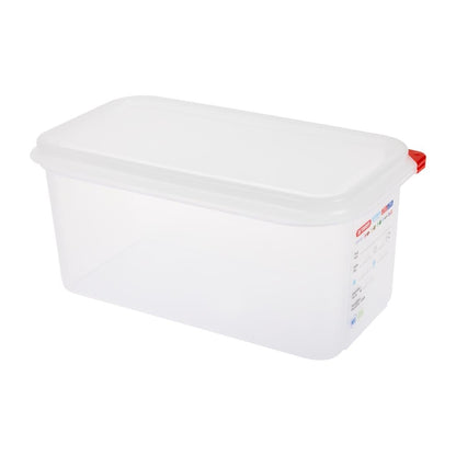 Araven Polypropylene 1/3 Gastronorm Containers With Lids 150mm (4 Pack) • PAS-T987