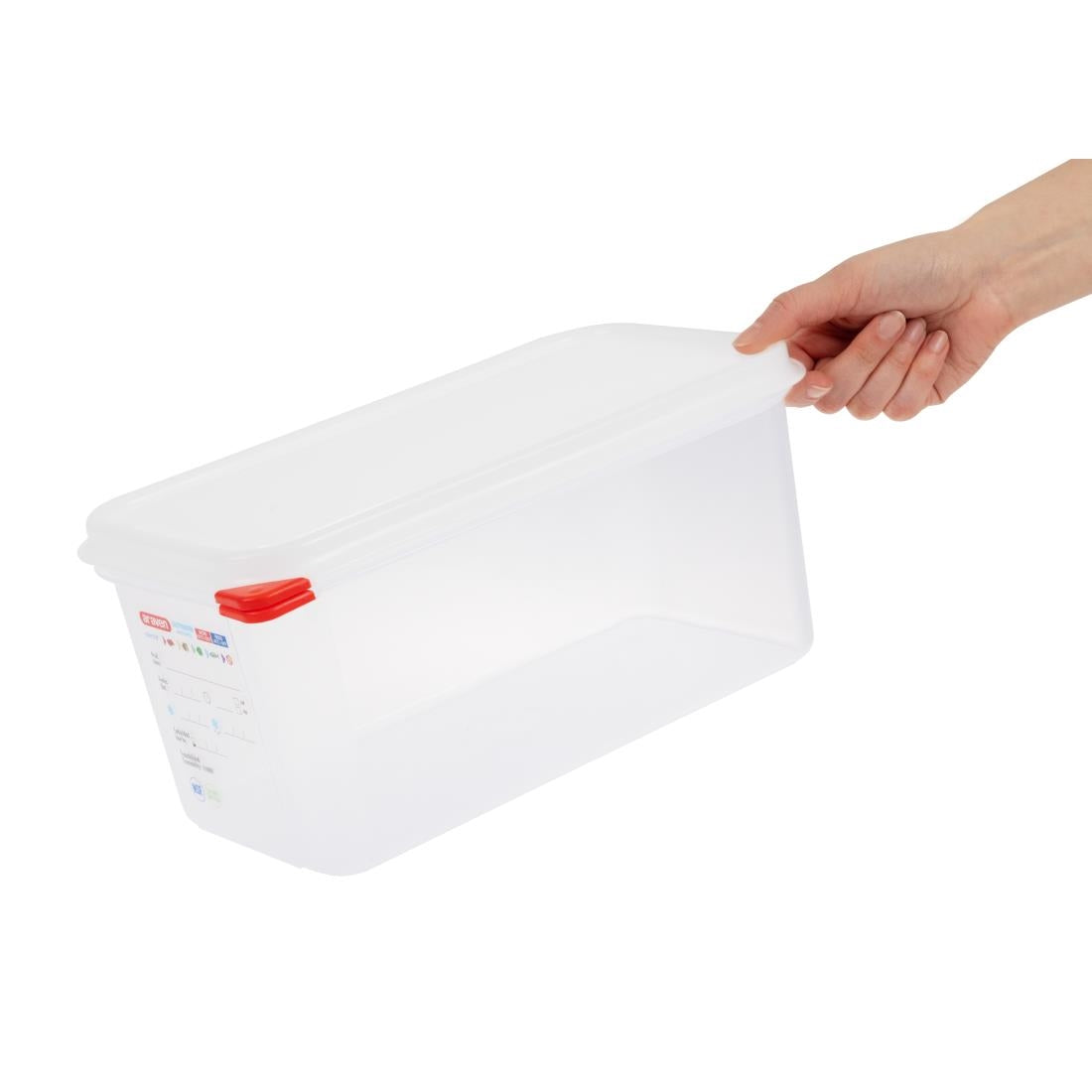 Araven Polypropylene 1/3 Gastronorm Containers With Lids 150mm (4 Pack) (Pack of 4) • PAS-T987