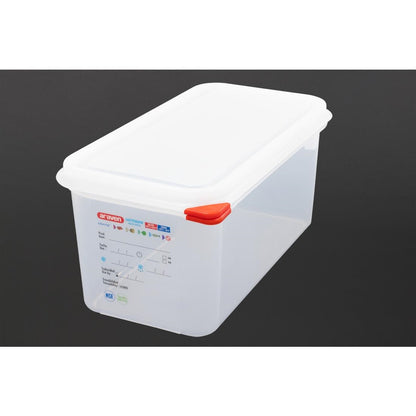 Araven Polypropylene 1/3 Gastronorm Containers With Lids 150mm (4 Pack) • PAS-T987