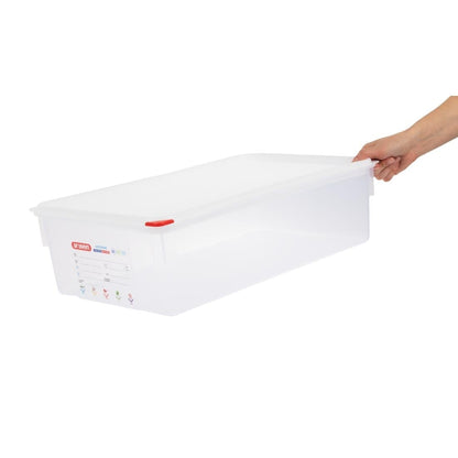Araven Polypropylene 1/1 Gastronorm Containers With Lids 150mm (4 Pack) • PAS-T991