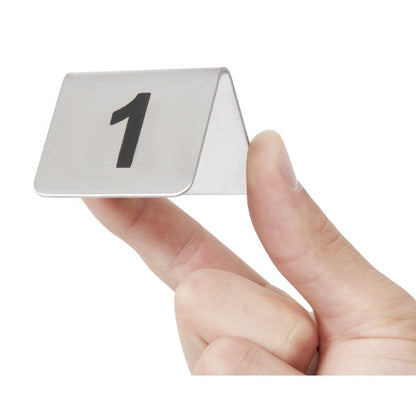 Olympia Stainless Steel Table Numbers 1-10 (10 Pack) (Pack of 10) • PAS-U046