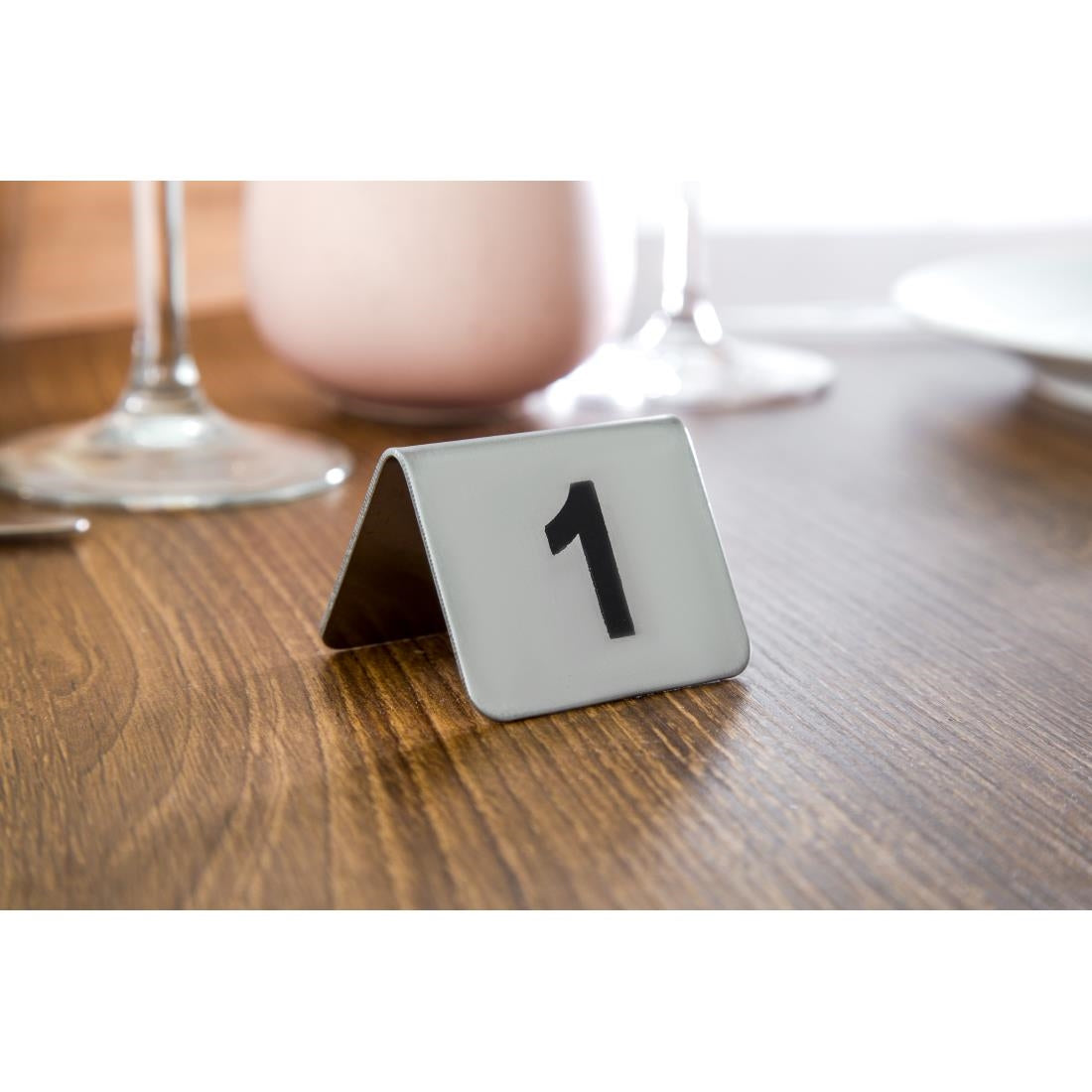 Olympia Stainless Steel Table Numbers 1-10 (10 Pack) (Pack of 10) • PAS-U046